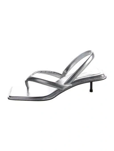 Pre-owned St Agni Leather Slingback Sandals W/ Tags