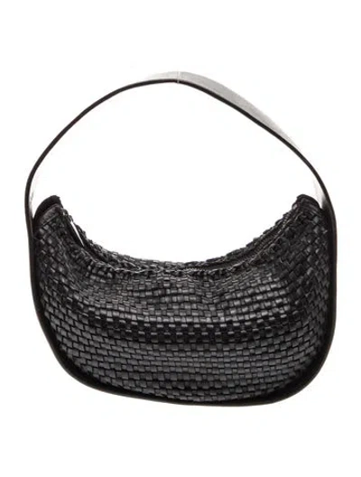 Pre-owned St Agni Leather Top Handle Bag In Black
