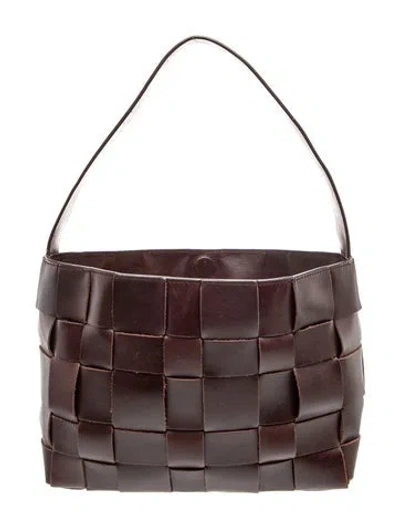 Pre-owned St Agni Leather Top Handle Bag In Brown