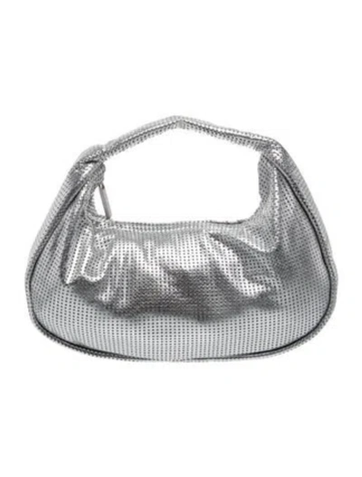 Pre-owned St Agni Leather Top Handle Bag In Silver