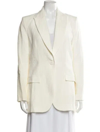 Pre-owned St Agni Linen Blazer In Neutral