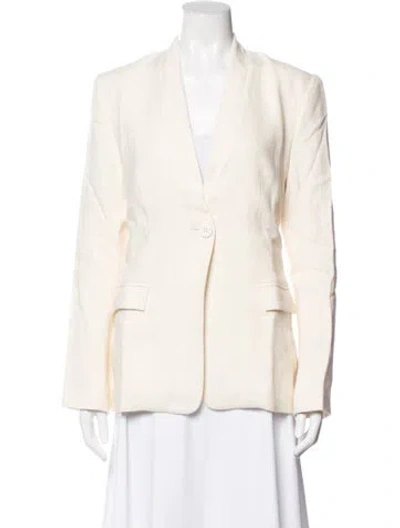 Pre-owned St Agni Linen Blazer In Neutrals