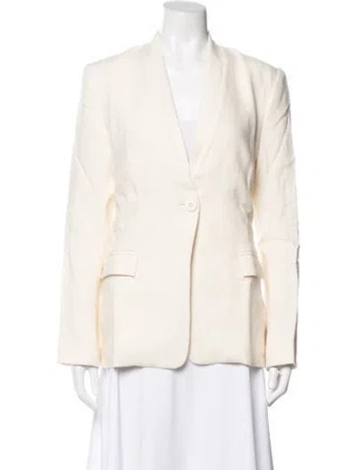 Pre-owned St Agni Linen Blazer In Neutrals