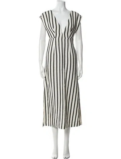 Pre-owned St Agni Linen Long Dress