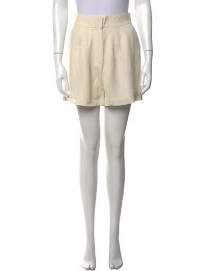 Pre-owned St Agni Linen Mini Shorts W/ Tags In Neutrals