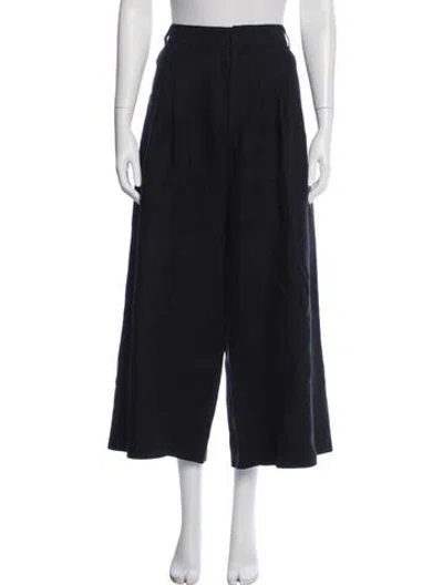 Pre-owned St Agni Linen Wide Leg Pants W/ Tags In Blue