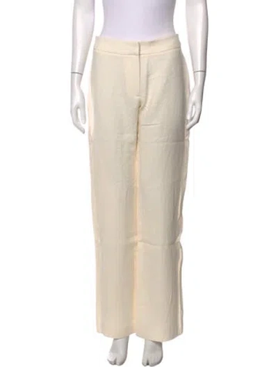 Pre-owned St Agni Linen Wide Leg Pants W/ Tags In Neutrals
