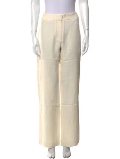 Pre-owned St Agni Linen Wide Leg Pants W/ Tags In Neutrals