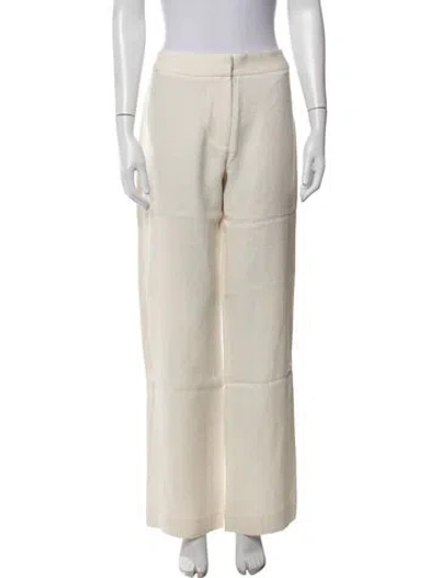 Pre-owned St Agni Linen Wide Leg Pants W/ Tags In Neutrals