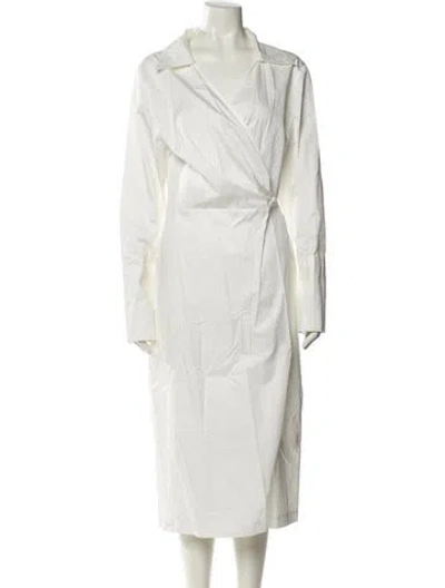 Pre-owned St Agni Long Dress In White