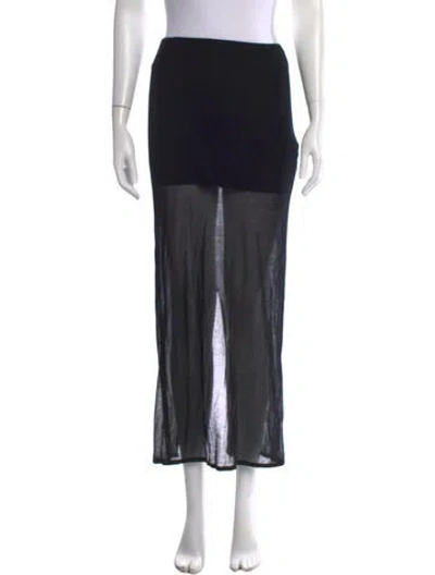 Pre-owned St Agni Long Skirt In Black