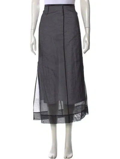 Pre-owned St Agni Long Skirt In Blue