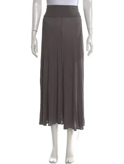 Pre-owned St Agni Long Skirt In Gray