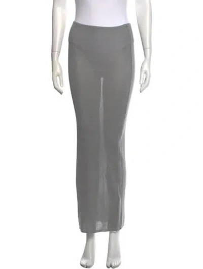 Pre-owned St Agni Long Skirt In Grey