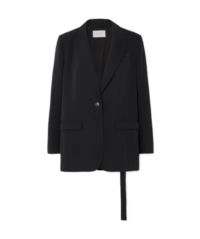 St Agni Long Sleeve Blazer In Black