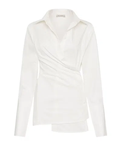 St Agni Long-sleeve Shirt In White