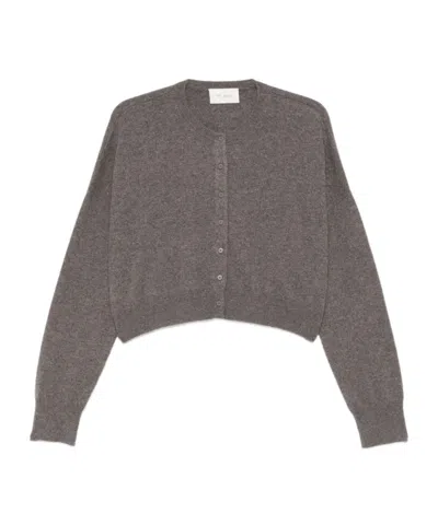 St Agni Long-sleeved Cardigan In Brown