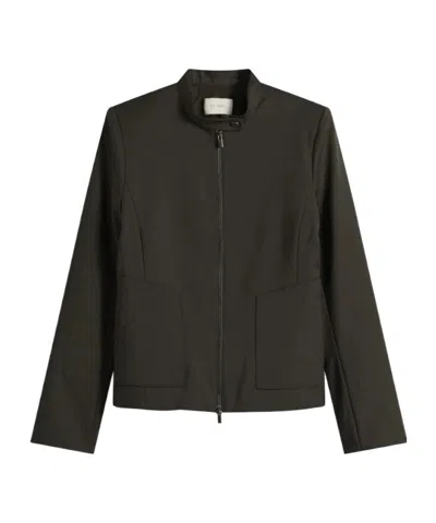 St Agni Long-sleeved Casual Jacket In Brown