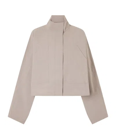St Agni Organic Stretch-cotton Jacket In Brown