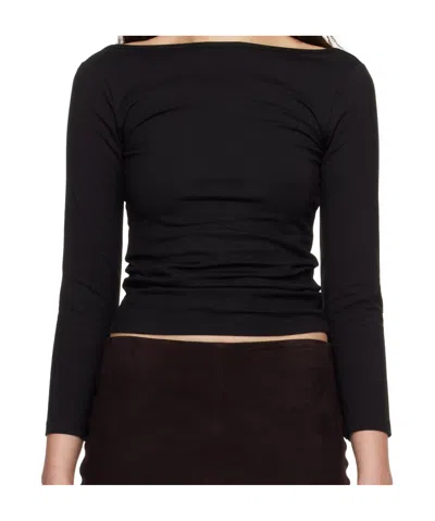 St Agni Long-sleeved T-shirt In Black