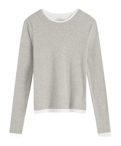 St Agni Long-sleeved T-shirt In Gray