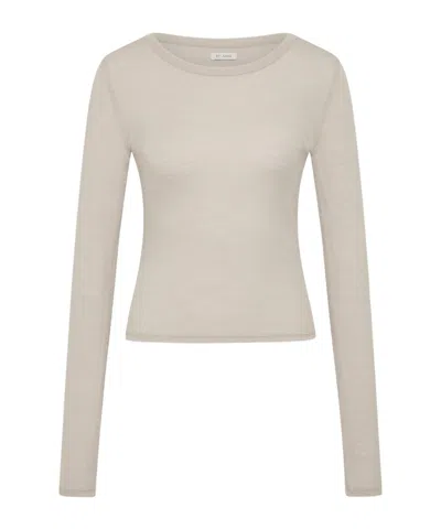 St Agni Long-sleeved T-shirt In Gray
