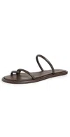 St Agni Loop Slides Chocolate In Chocolate