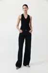 St Agni Low Rise Jeans In Washed Black