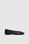 St Agni Low Scoop Ballet Flat In Black