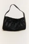 St Agni Macrame Mesh Bag In Black In Black
