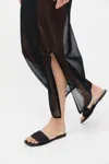 St Agni Macrame Mesh Slides In Black