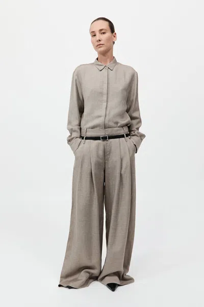St Agni Melange Double Loop Pants In Rye