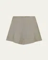 St Agni Melange Paper Bag Shorts