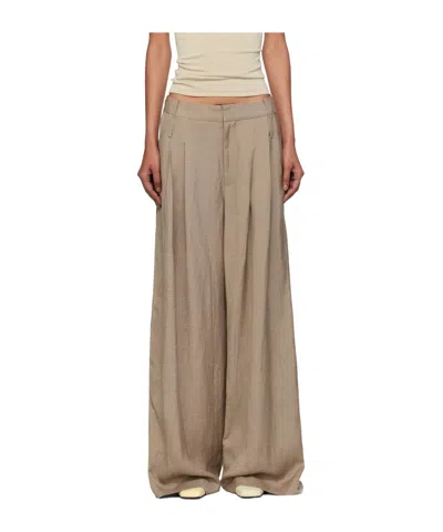 St Agni Melange Trousers In Brown