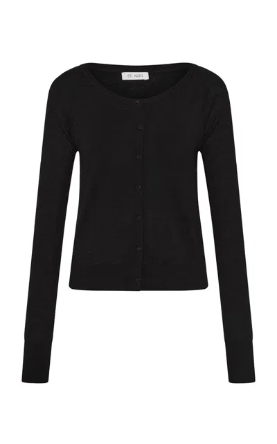 ST AGNI MERINO WOOL BALLET CARDIGAN
