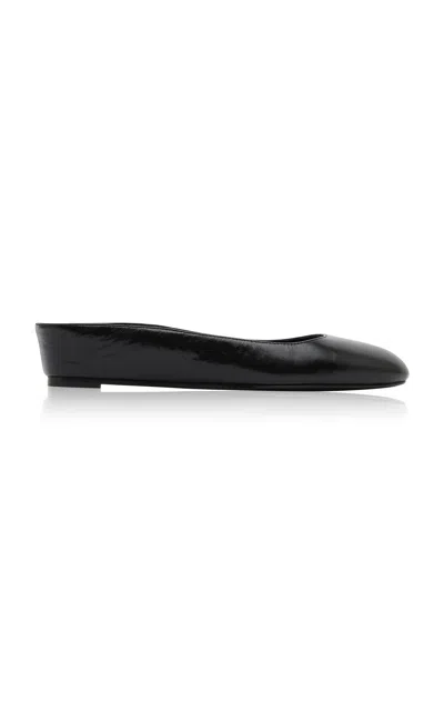 St Agni St. Agni Micro Wedge Slipper In Black