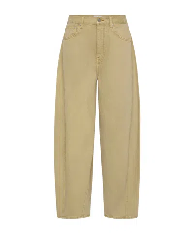 St Agni Mid Rise Balloon Jeans In Neutral