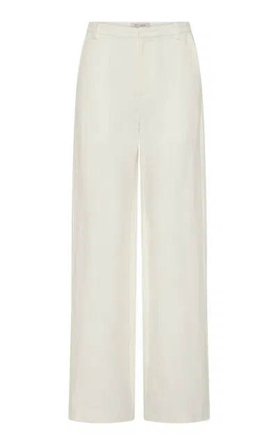 St Agni Mid-rise Linen Straight-leg Pants