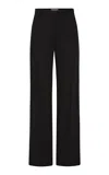 St Agni Mid-rise Wool Straight-leg Pants