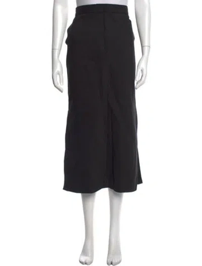 Pre-owned St Agni Midi Length Skirt In Black