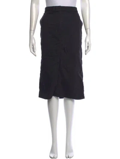 Pre-owned St Agni Midi Length Skirt In Black
