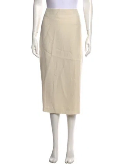 Pre-owned St Agni Midi Length Skirt In Neutrals