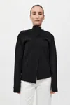 St Agni Milano Knit Scarf Jumper In Black