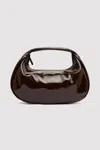 St Agni Mini Bon Bon Bag In Patent Fudge