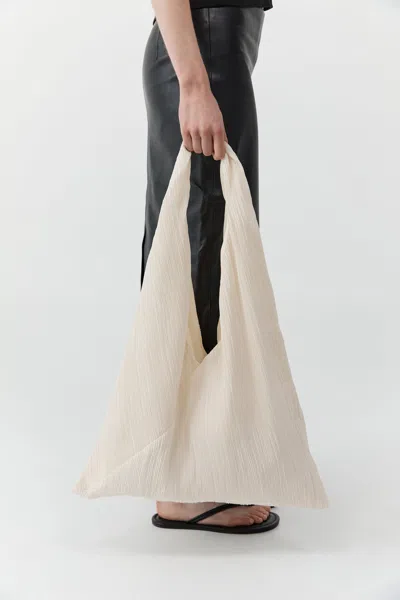 St Agni Mini Pleat Bag In Neutral