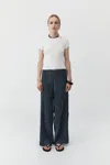 St Agni Mini Pleat Pants In Blue