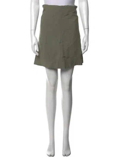 Pre-owned St Agni Mini Skirt In Green