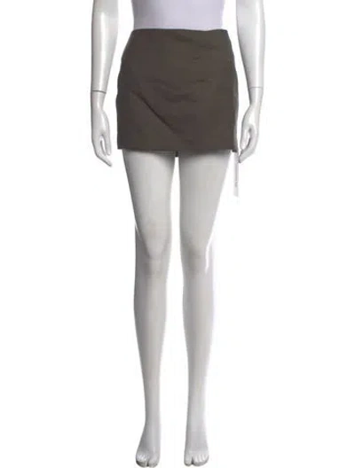 Pre-owned St Agni Mini Skirt In Grey