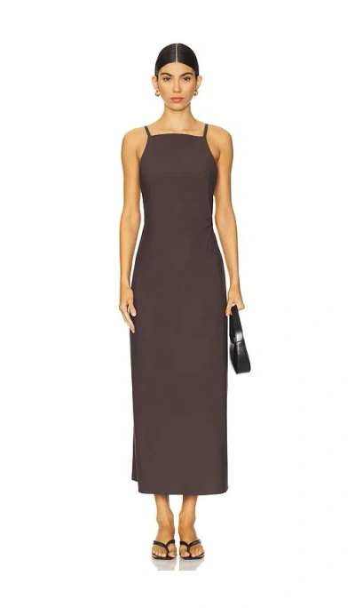 St Agni Minimal Bias Dress In Chocolate