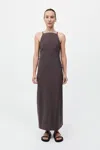 St Agni Minimal Bias Dress In Chocolate Plum